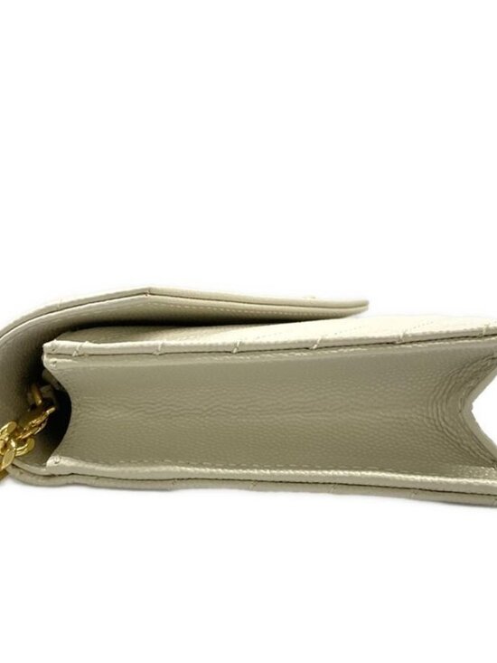 Saint Laurent Paris Wallet Cassandra Envelope Chain White - Picture 9 of 13